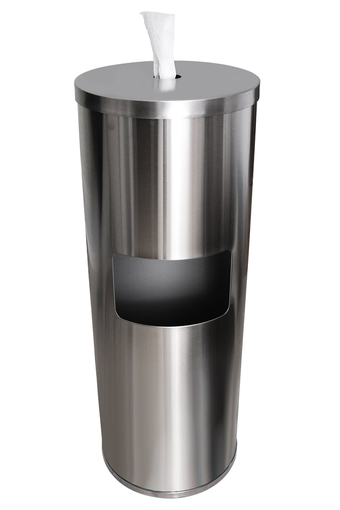 Stainless Steel Wipe Dispensers - Fit Large Wipe Rolls - For Gyms, Restaurants, other Facilities