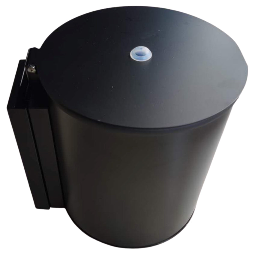 Black Stainless Steel Wall Mount Wipe Dispenser - Fits Large Wipe Rolls
