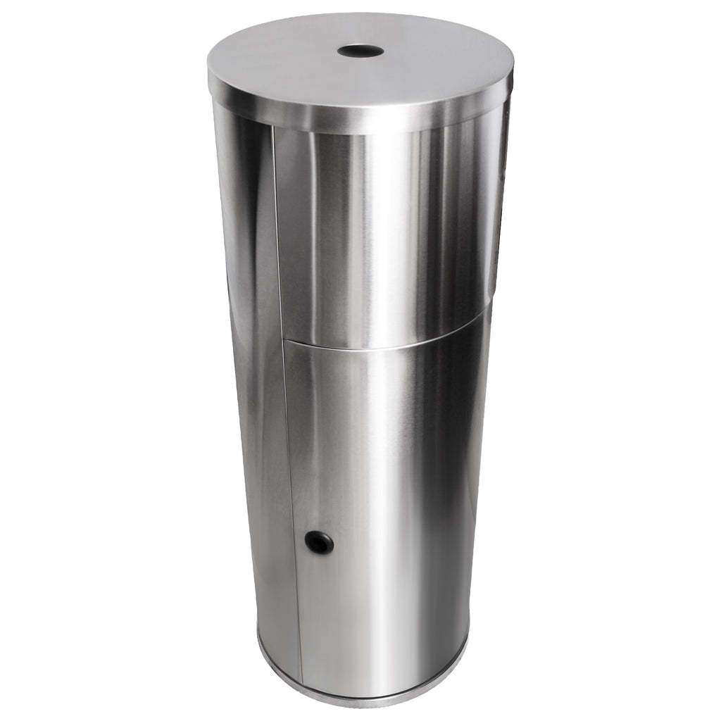 Wipe Dispenser Stand for Gyms and Yoga Studios - Stainless Steel