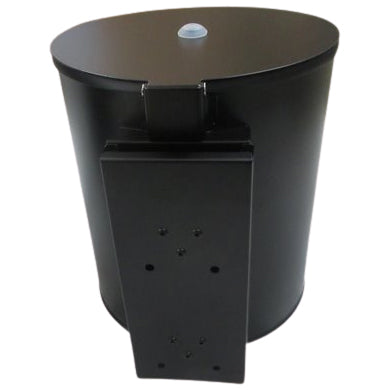 Wall Wipe Dispenser for Large Rolls of Wipe - Black Stainless Steel